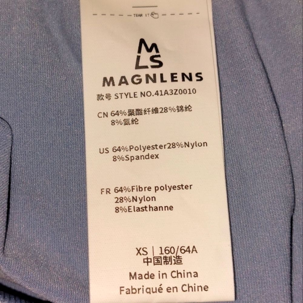 NWT MAGNLENS Women's Active Gym Yoga Textured Seamless Leggings Sea Ice Size XS - Picture 10 of 12